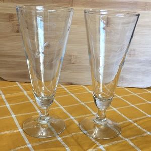 Princess House Pilsner Beer Glasses set of 2